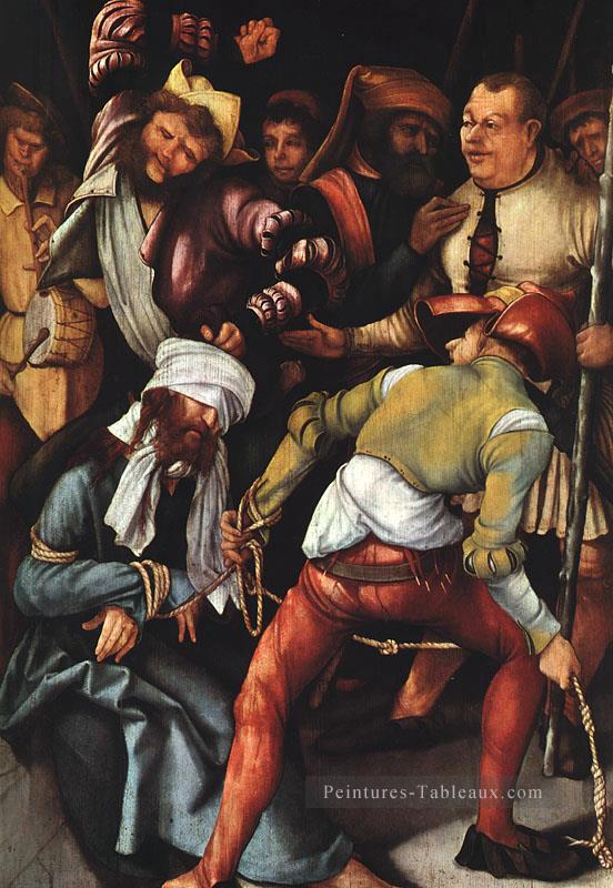 Le moqueur du Christ Renaissance Matthias Grunewald Peintures à l'huile